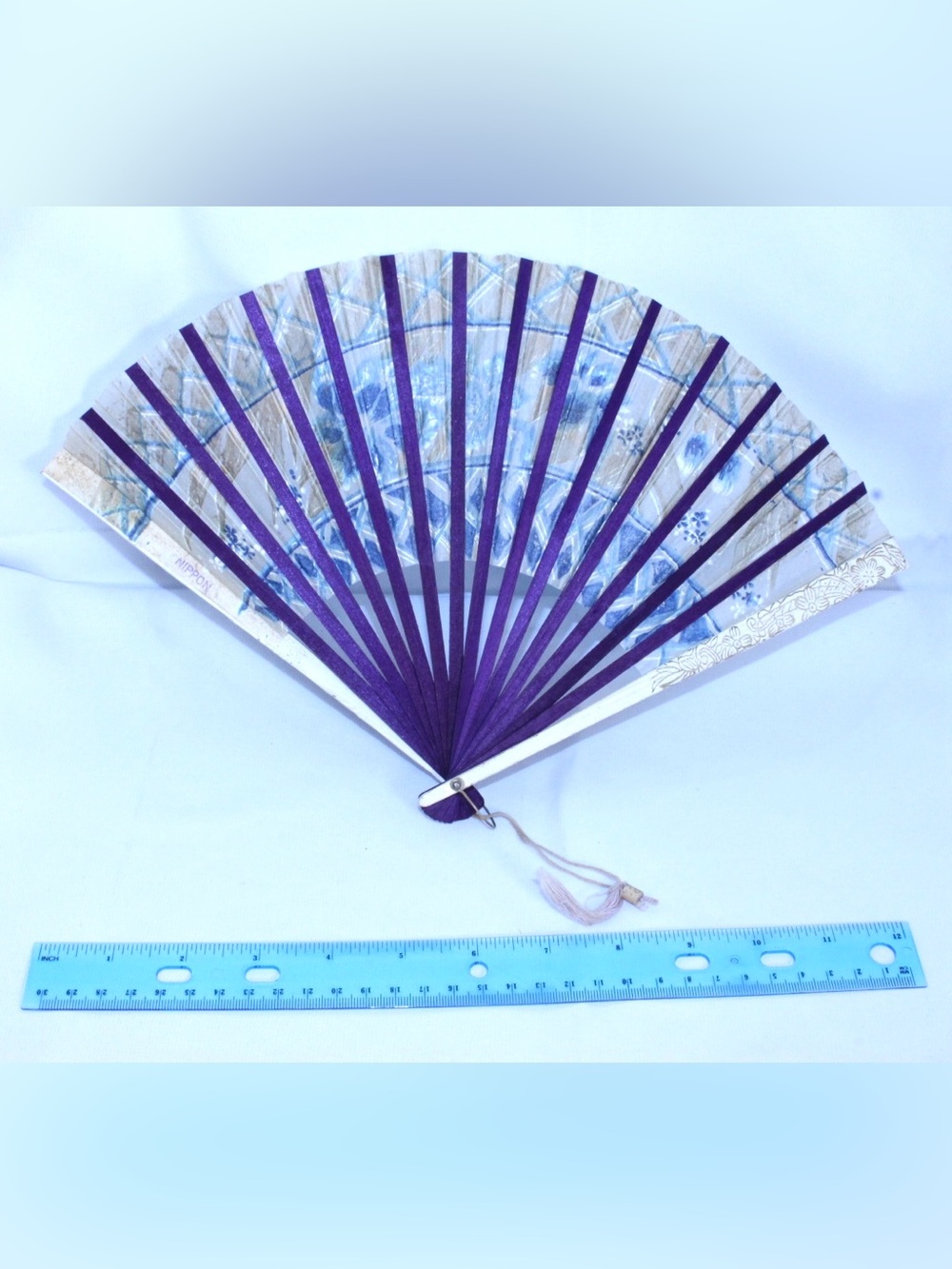 Antique Pre 1921 NIPPON Japanese Sensu - Hand Fan